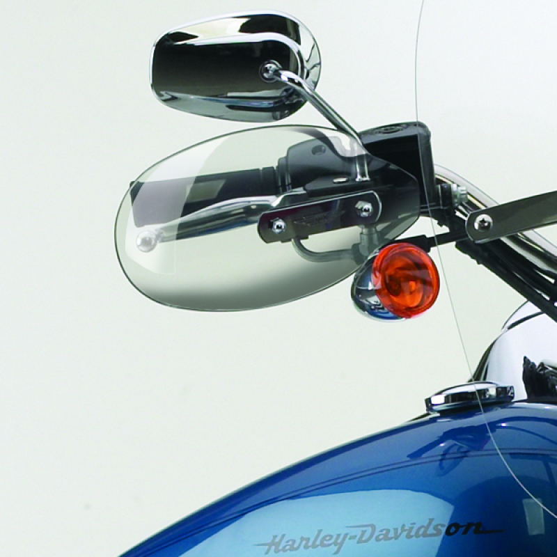 National Cycle 089-09 Harley FXST/96-13 FLHT/FLTR/09-17 FLHR/87-23 FLSCT Hand Deflectors-Lt Tint