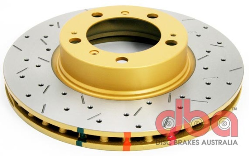 DBA HD Series 4000XS Brake Rotors for 1997-2010 911, 2001-2010 BOXSTER, 2006-2008 CAYMAN - DBA42394XS Disc Rotor, Cross-Drilled, Slotted, 4000 XS Series, Uni-Directional, Porsche, Front, Each thumbnail 5