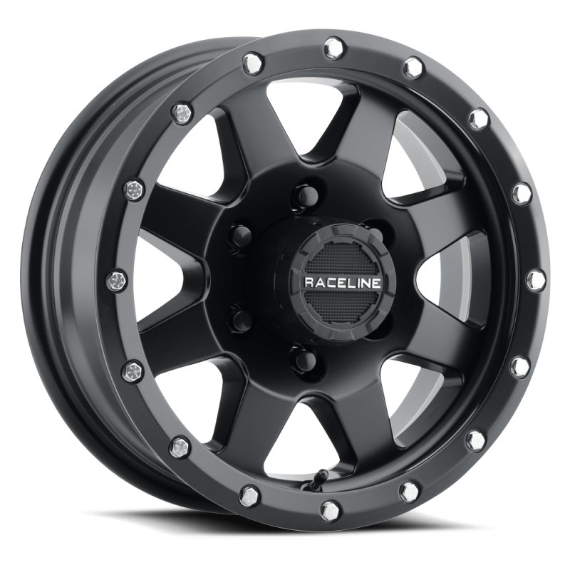 Raceline 935B Defender 14x6in / 5x114.3 BP / 0mm Offset / 3.19mm Bore - Satin Black Wheel thumbnail 4