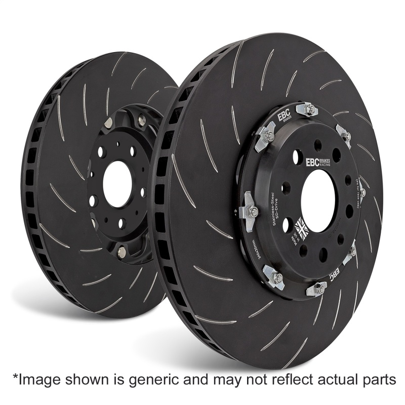 EBC Racing 13-19 Volkswagen GTI (MK7) Front BBK Replacement Discs Complete Assembly (Pair)