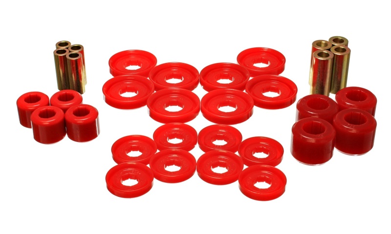 Energy Suspension 03-09 Dodge RAM 1500/2500/3500 Pickup Red Front End Control Arm Bushing Set thumbnail 5