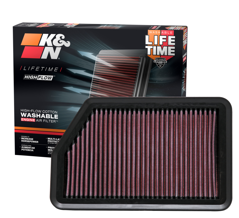 K&N 10-11 Hyundai Tucson 2.0/2.4L Drop In Air Filter thumbnail 7
