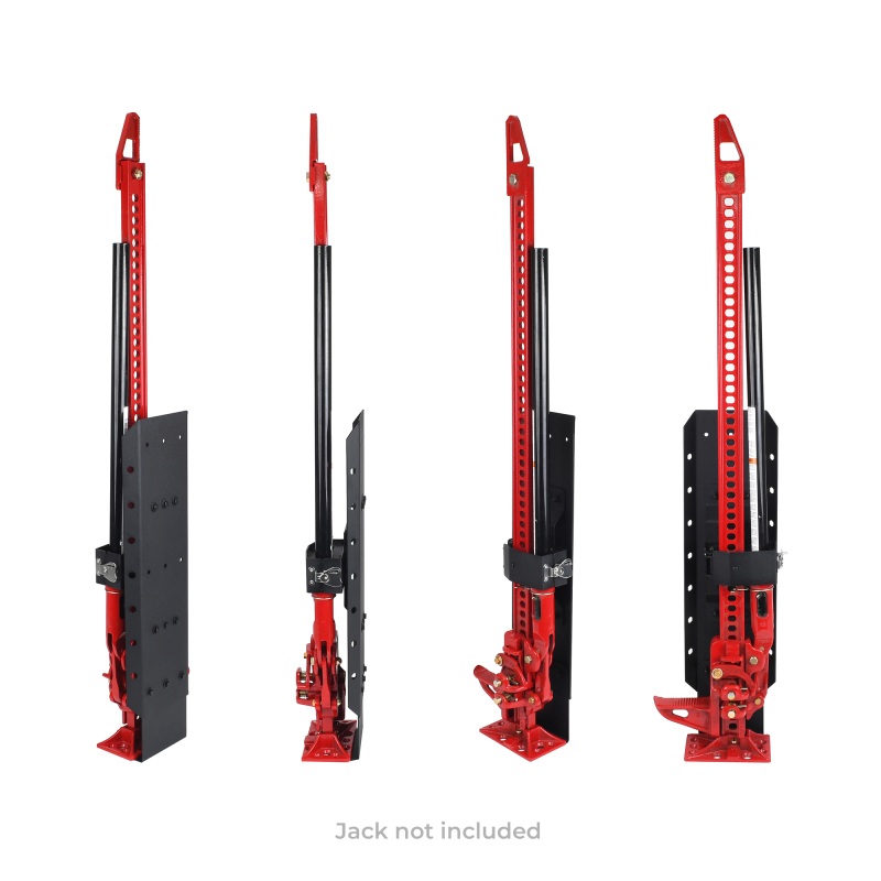 Go Rhino XRS/SRM 4-CORE Clamp Mount Kit for Hi-Lift Jack - Tex. Blk (No Drill) thumbnail 8