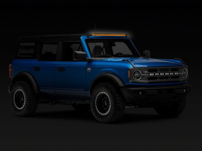 Raxiom 21-23 Ford Bronco Axial 40-In 240w White/Amber Combo LED Light Bar w/ WSHLD Mounting Brackets thumbnail 9
