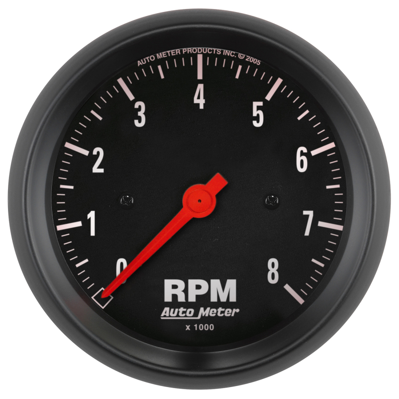 Autometer Z Series 85mm Electronic 8000 rpm Tachometer Gauge thumbnail 4