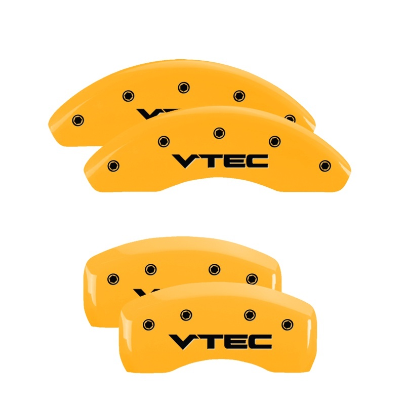 MGP Front set 2 Caliper Covers Engraved Front MGP Yellow finish black ch thumbnail 7