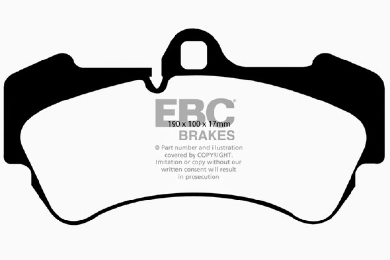 EBC 04-07 Porsche Cayenne 3.2 Ultimax2 Front Brake Pads thumbnail 4