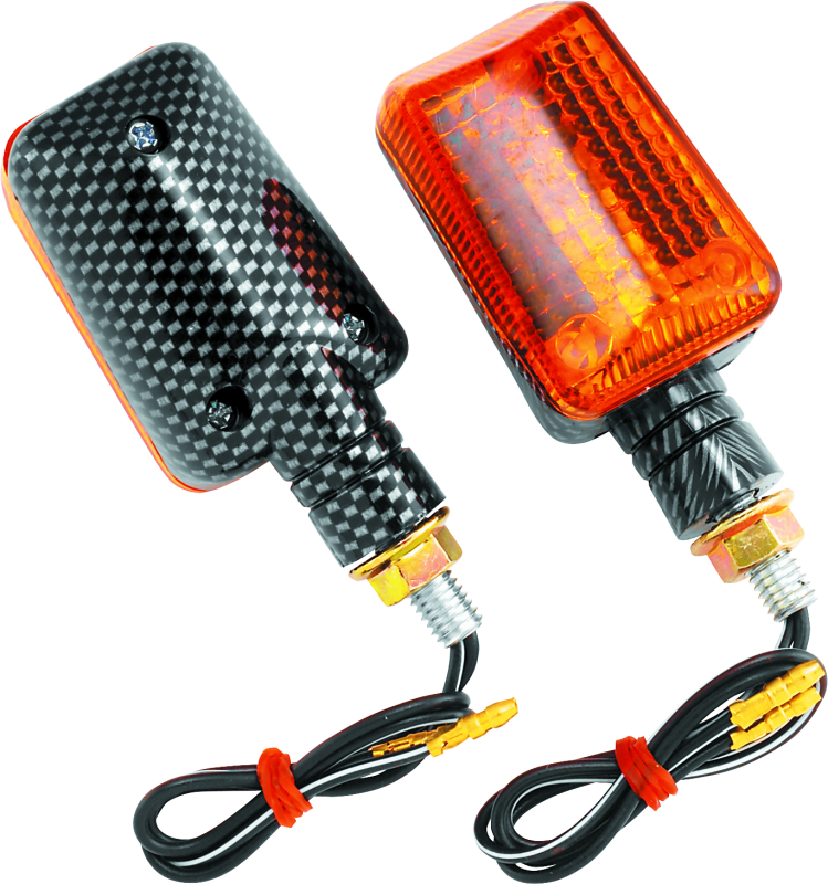 BikeMaster Universal Ministalk Marker Light - Carbon/Amber thumbnail 3