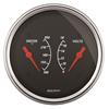 AutoMeter Gauge Dual Wtmp & Volt 3-3/8in. 250 Deg. F & 18V Elec Designer Black thumbnail 9