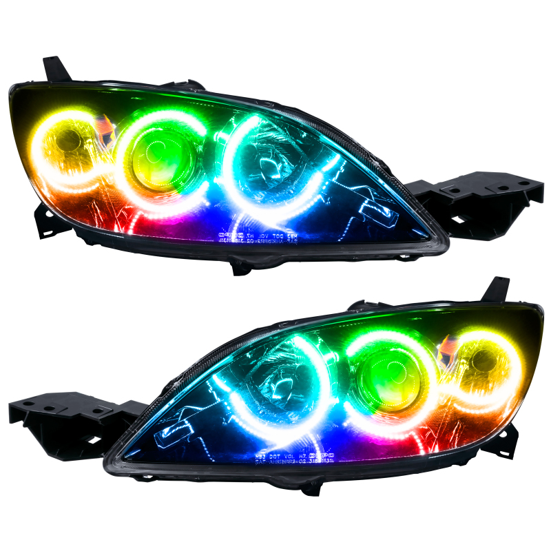 Oracle 04-09 Mazda 3 SMD HL - 4DR - Halogen Style - ColorSHIFT w/ Simple Controller thumbnail 7