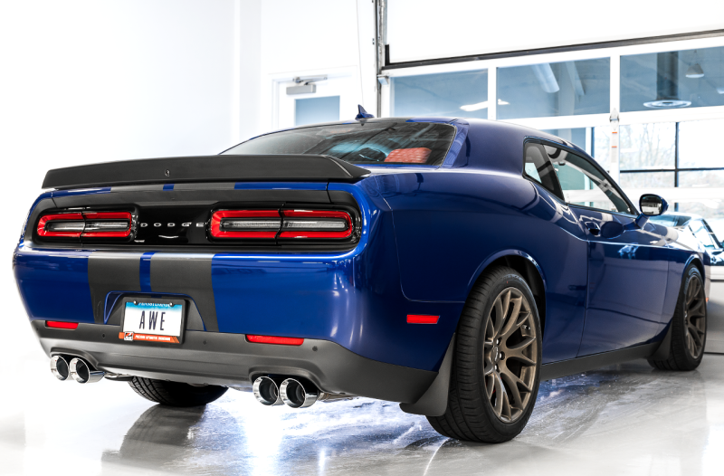 AWE Tuning 2017+ Challenger 5.7 Touring Edition Exhaust - Non-Resonated - Diamond Black Quad Tips thumbnail 5