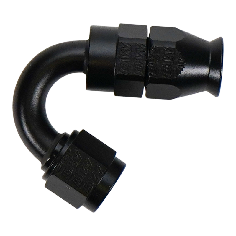 6 AN Female Flare Swivel (Incl Ferule/Olive) 150-degree Hose End PTFE
