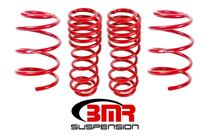 BMR 07-14 Shelby GT500 Lowering Springs (Set Of 4) - Red