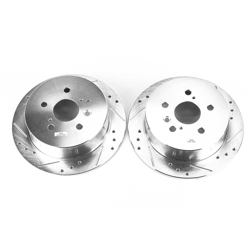 Power Stop 04-06 Lexus RX330 Rear Evolution Drilled & Slotted Rotors - Pair thumbnail 2