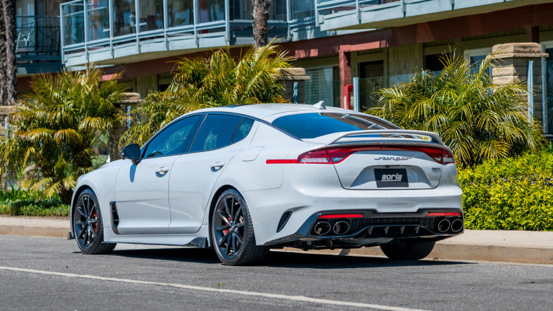 Borla 22-23 Kia Stinger 3.3L V6 Turbo 2.25in Pipe Dia Dual Split Rear Exit S-Type Cat-Back Exhaust thumbnail 2