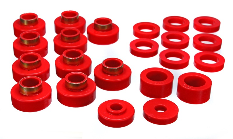Energy Suspension CJ5-7 Body Mounts - Red thumbnail 6
