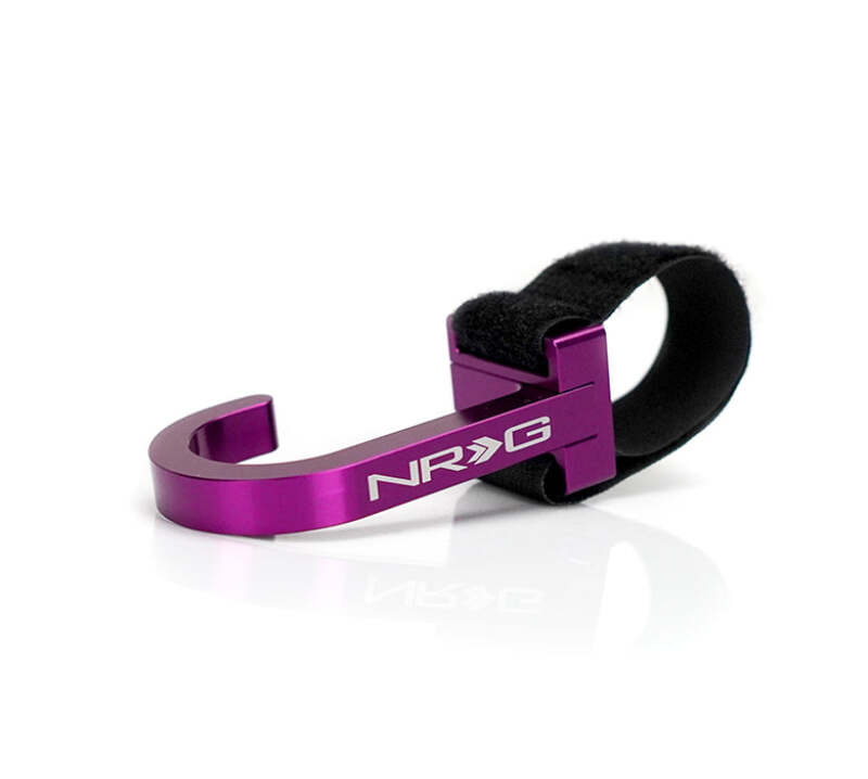 NRG Steering Wheel Hook CNC Aluminum w/ Laser Logo - Purple thumbnail 5