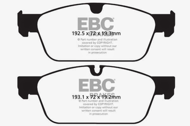 EBC Redstuff Ceramic Brake Pads DP32156C Disc Pad thumbnail 5