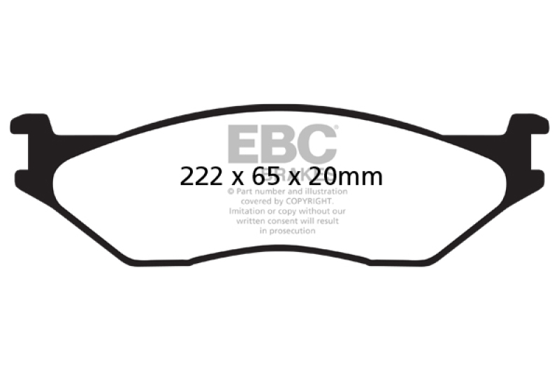 EBC 02-05 Ford Econoline E550 Yellowstuff Front Brake Pads thumbnail 5