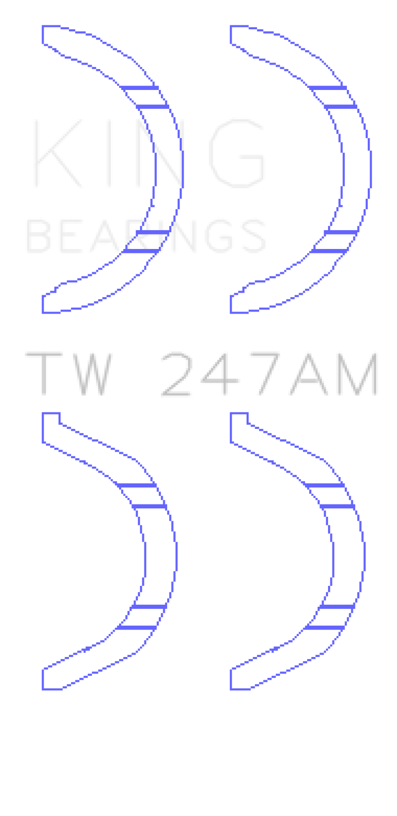 King Engine Bearings Mitsubishi 6G71/6G72/6G72T/6G73 V6/Hyundai G6AV V6 Thrust Washer Set thumbnail 2