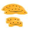 MGP 4 Caliper Covers Engraved Front & Rear Style 2/Chrysler Wing Yellow finish black ch thumbnail 8