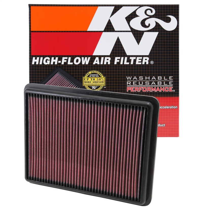 K&N Replacement Air Filter 11.75in O/S Length x 9in O/S Width x 1.188in H for 13 Hyundai Santa Fe thumbnail 5