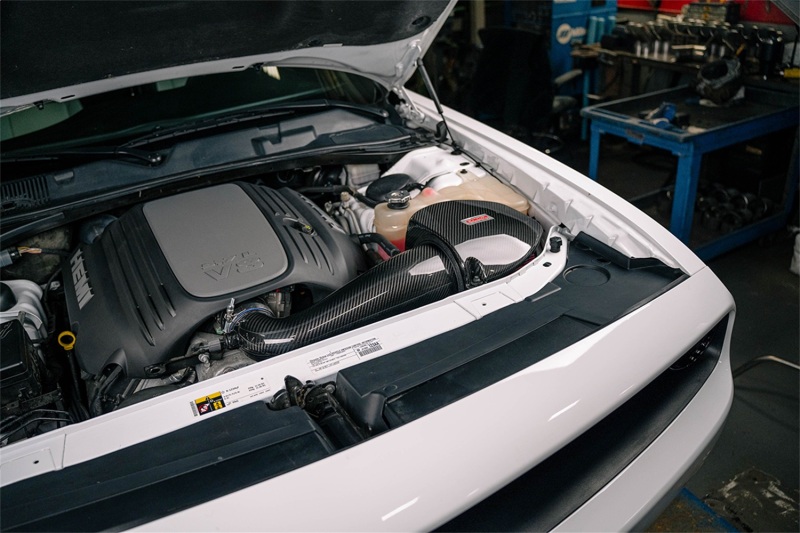Corsa 11-23 Dodge Challenger/Charger 5.7L V8 Carbon Fiber Open Element Air Intake - Dry thumbnail 4