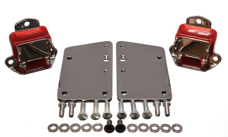 Energy Suspension Ls Conversion Motor Mount Set - Red thumbnail 4