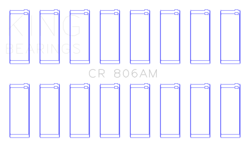 King Engine Bearings Chrysler 361Cl/383Cl (Size Standard) Connecting Rod Bearing Set thumbnail 5