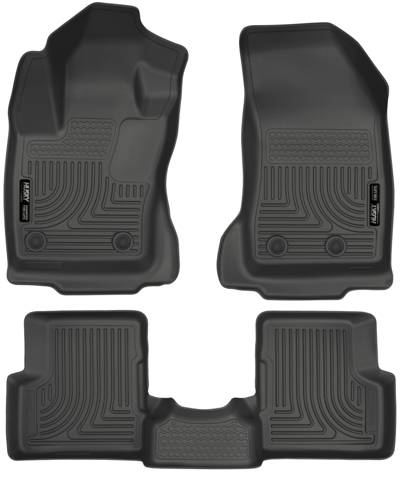 Husky Liners 2015 Jeep Renegade Weatherbeater Black Front and Second Row Floor Liners thumbnail 4