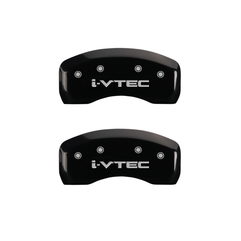MGP 4 Caliper Covers Engraved Front & Rear i-Vtec Black finish silver ch thumbnail 9
