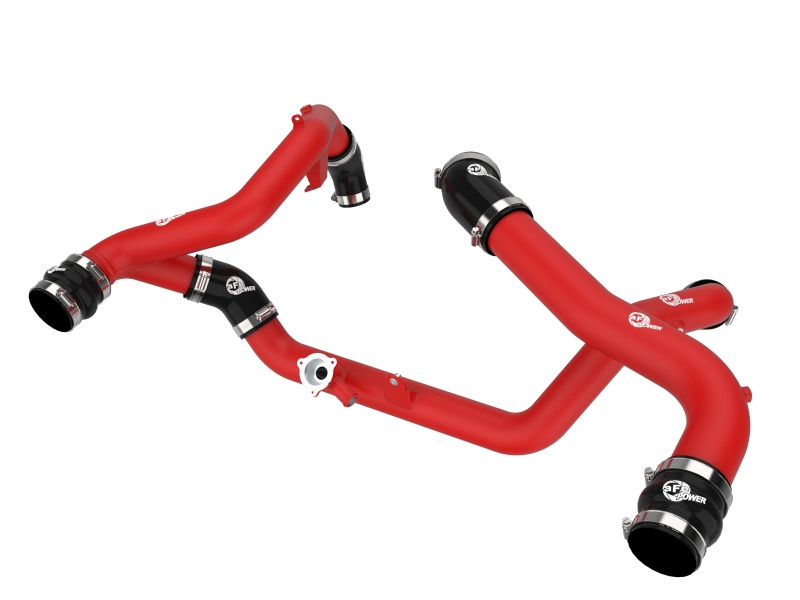 BladeRunner 2-1/4 IN & 2-3/4 IN Aluminum Hot and Cold Charge Pipe Kit Red
