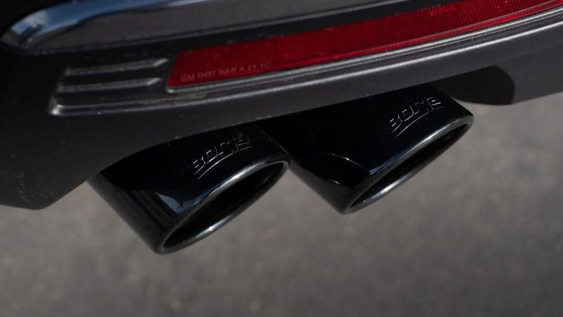 Borla 21-22 Chevy Tahoe 5.3L V8 2/4WD 4DR 3in/2.75in S-Type Cat-Back Exhaust w/ Black Chrome Tips thumbnail 5