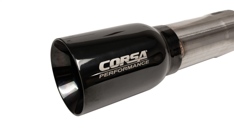 Corsa Sport Exhaust Systems for 2017-2022 COLORADO - 14928BLKUSA System, Sport, Cat-back, Single, Stainless Steel, Natural, Black Tip with American Flag Logo, Side Exit, Chevrolet, 3.6L, Kit thumbnail 7