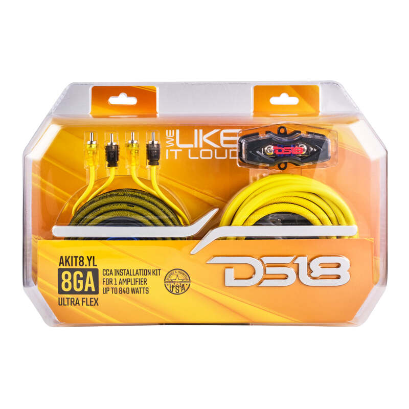 DS18 8-GA Amplifier Install Kit Advance- Yellow thumbnail 6