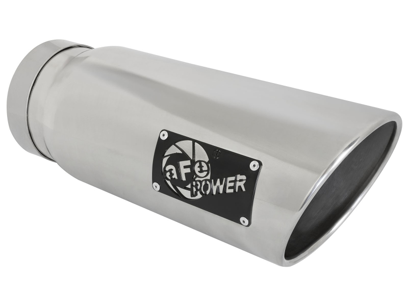 aFe MACH Force-Xp 5in Inlet x 6in Outlet x 15in length Polished Exhaust Tip