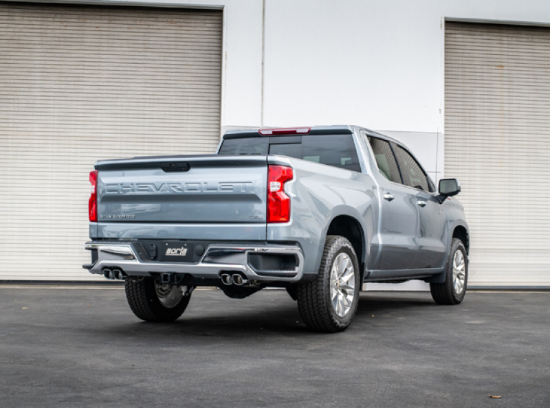 Borla 19 Chevrolet Silverado/GMC Sierra 1500 6.2L SS Touring Catback Exhaust - Square Chrome Tips thumbnail 4