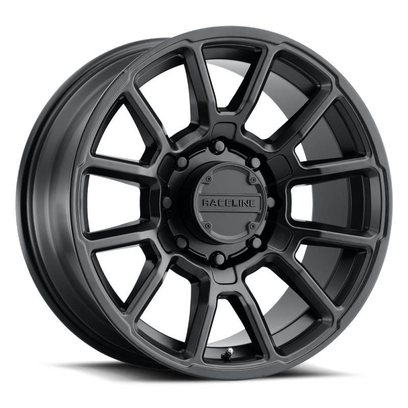 Raceline 950B Gauge 18x9in / 8x170 BP / 18mm Offset / 125.2mm Bore - Satin Black Wheel thumbnail 6