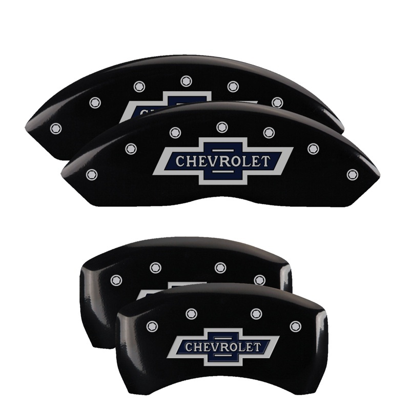 MGP 4 Caliper Covers Engraved F & R 100 Anniversary Black Finish Silver Char 2019 Chevrolet Equinox thumbnail 4