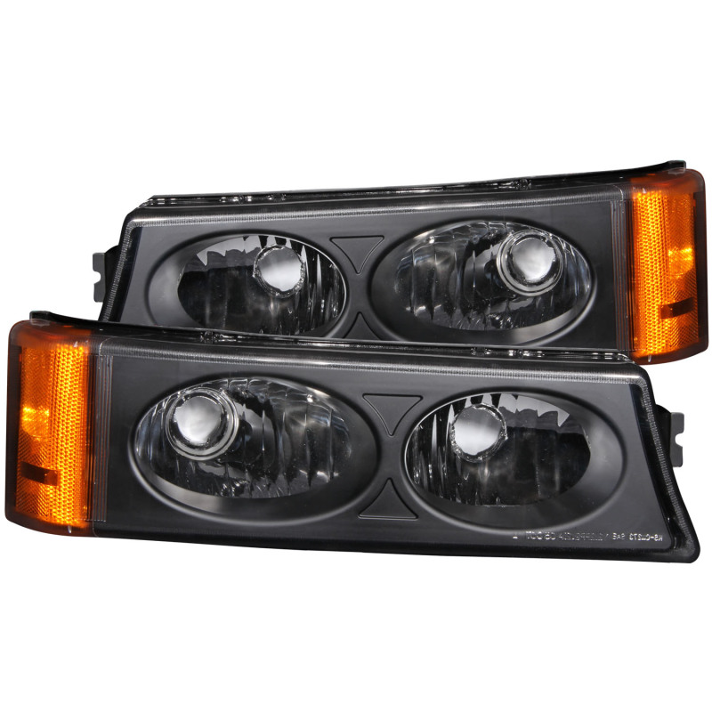 ANZO 2003-2006 Chevrolet Silverado 1500 Euro Parking Lights Black thumbnail 3
