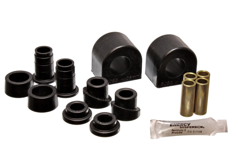 Energy Suspension 88-96 Chevy Corvette Black 24mm Front Sway Bar Bushing Set (End Links Inc) thumbnail 5