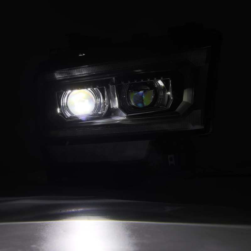 AlphaRex 19-21 Ram 2500 LUXX LED Proj Headlights Plank Style Black w/Activ Light/Seq Signal/DRL thumbnail 6