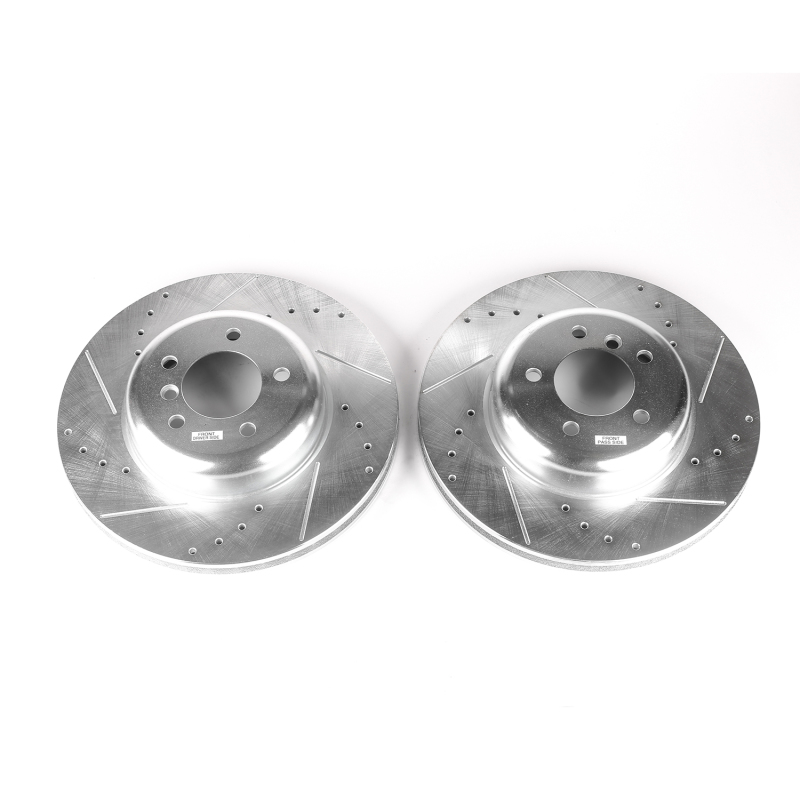 Power Stop 08-10 BMW 535i Front Evolution Drilled & Slotted Rotors - Pair thumbnail 2