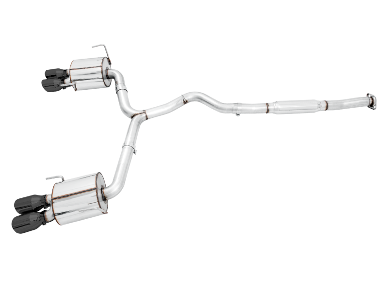 AWE Tuning Subaru STI VA / WRX GV / STI GV Sedan Touring Edition Exhaust - Diamond Black Tip (102mm) thumbnail 6