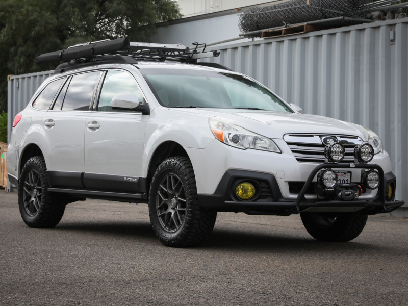 aFe POWER 10-14 Subaru Outback H4 2.5L / H6 3.6L Terra Guard Trail Steps - Black thumbnail 8