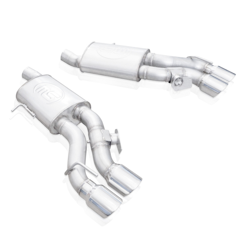 Stainless Works 2016-18 Cadillac CTS-V Sedan Axle Back System Dual-Mode Turbo Mufflers 4in Tips thumbnail 2