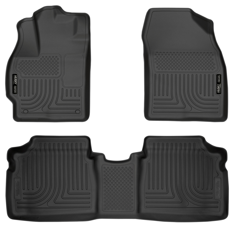 Husky Liners 10-12 Toyota Prius WeatherBeater Combo Black Floor Liners thumbnail 6