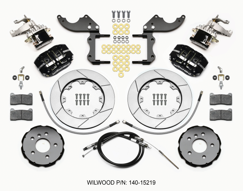 Wilwood Dynapro Radial4 / MC4 Rear Kit 12.19 2014-2015 Mini Cooper w/Lines & Cables