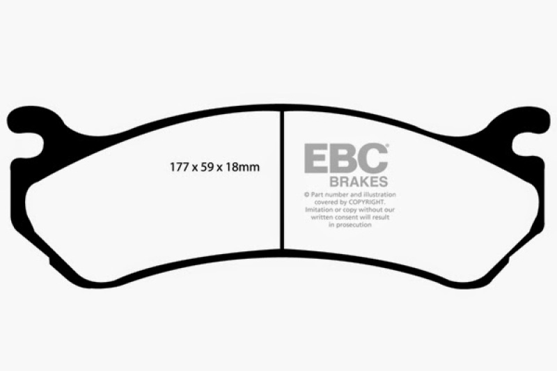 EBC S15 Brake Pad and Rotor Kit (1x ebcED91304, 1x ebcUSR7210) thumbnail 9