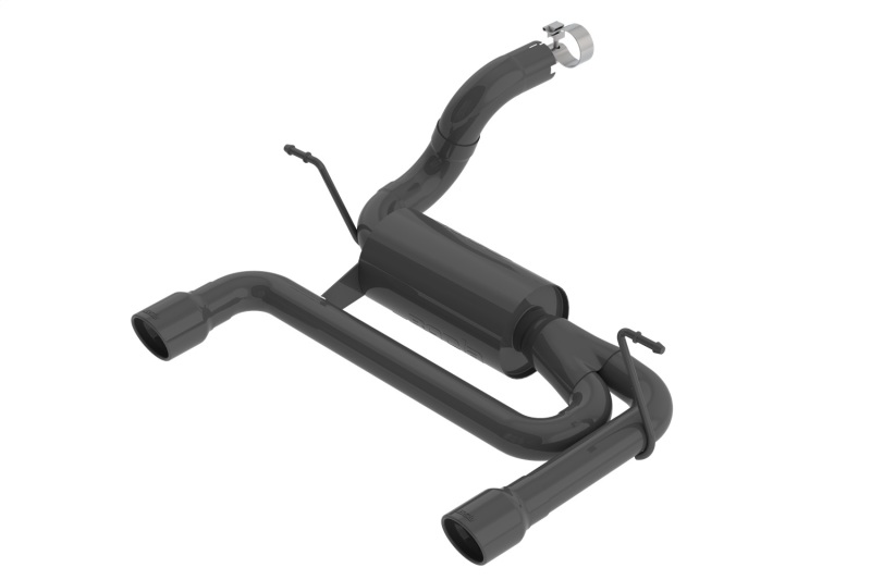 Borla 2018 Jeep Wrangler JL/JLU 3.6L 2DR/4DR S-Type SS Axle Back Black Coated Exhaust w/3.5in Tips thumbnail 3